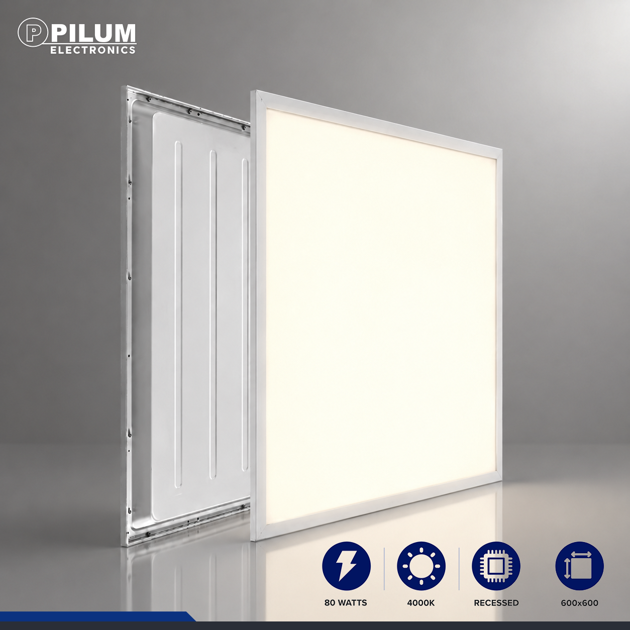 LED Panel Light - Recessed - 60x60cm