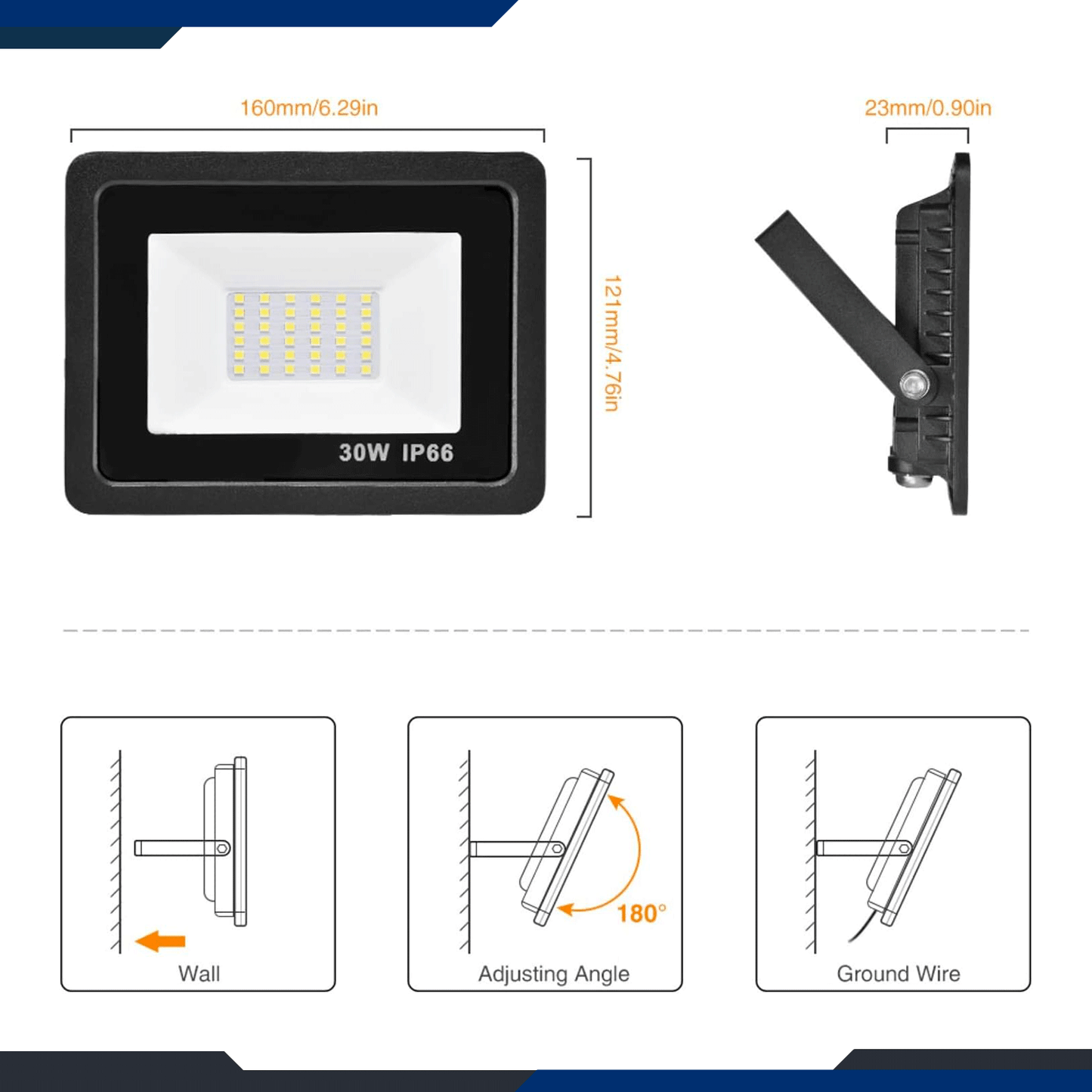LED Flood Light - 30 Watts