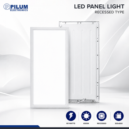 LED Panel Light - Recessed - 30x60cm