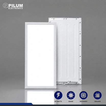 LED Panel Light - Recessed - 30x60cm