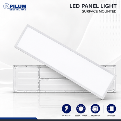 LED Panel Light - Surface Mounted - 30x120cm
