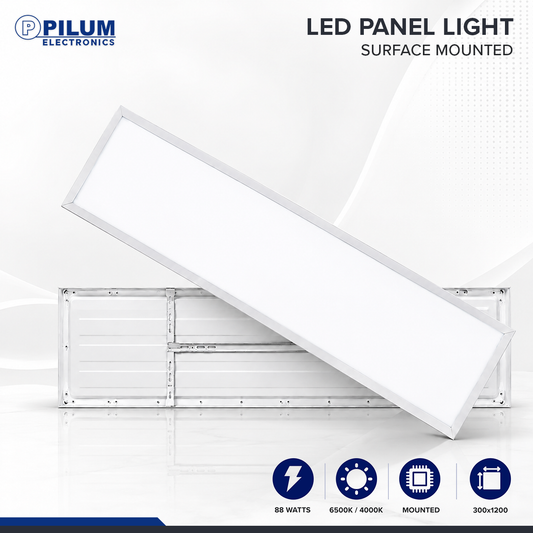 LED Panel Light - Surface Mounted - 30x120cm