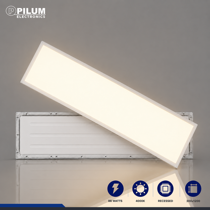 LED Panel Light - Recessed - 30x120cm