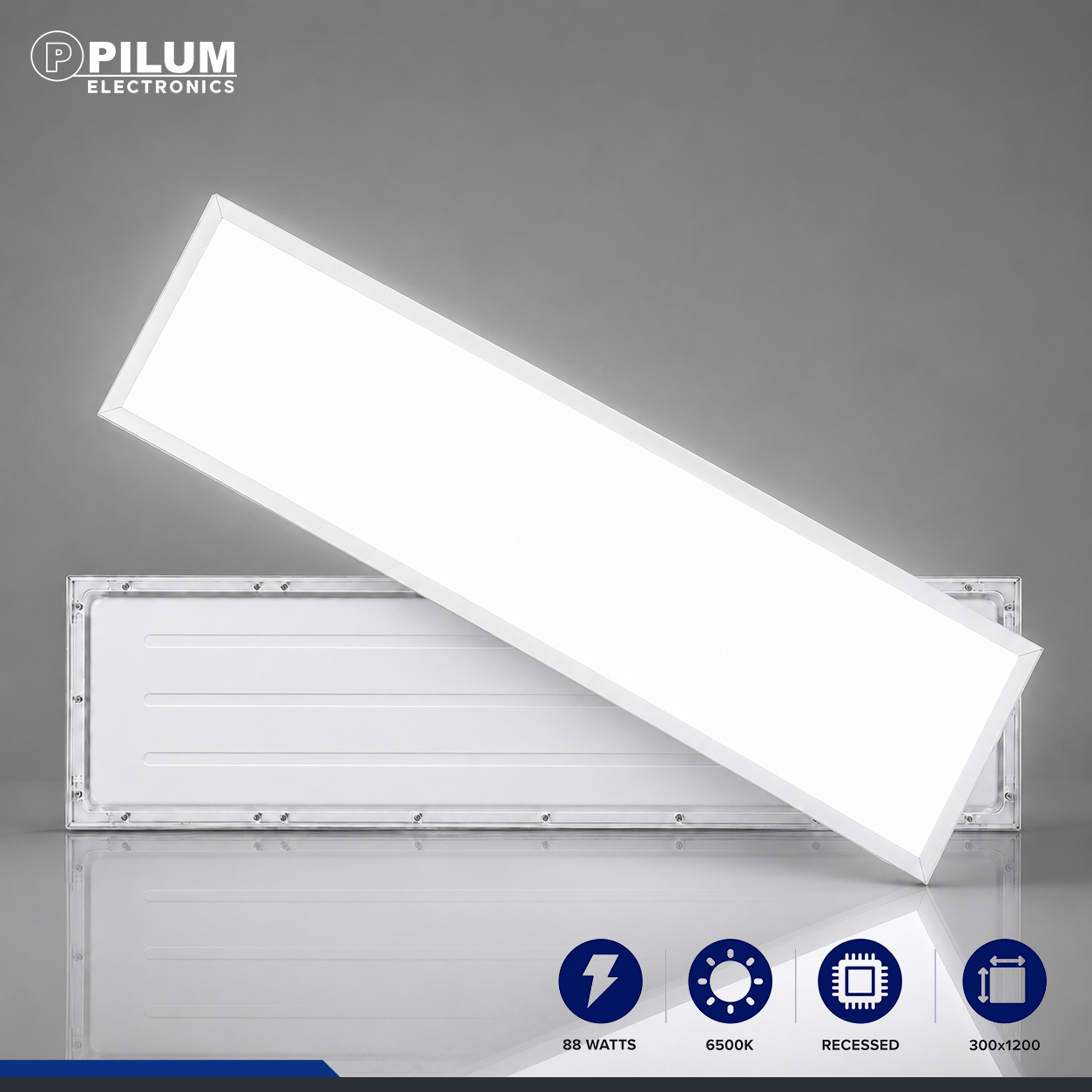 LED Panel Light - Recessed - 30x120cm