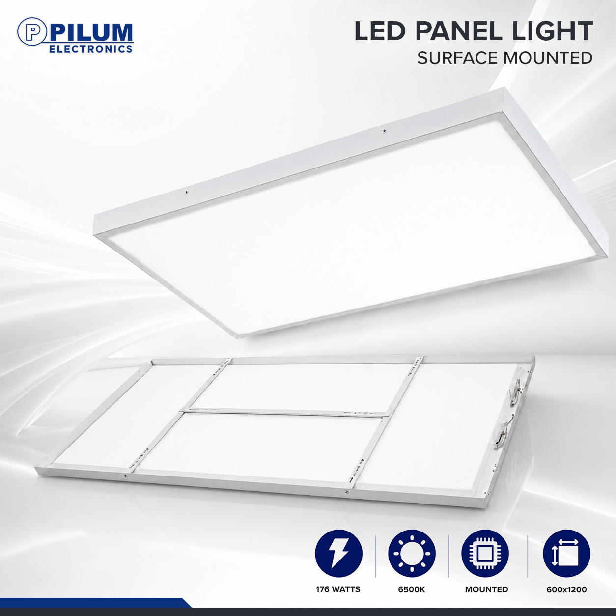 LED Panel Light - Surface Mounted - 60x120cm