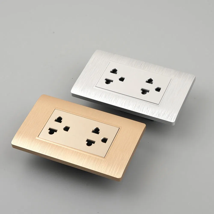 Wall Outlet - Universal Socket - Gold