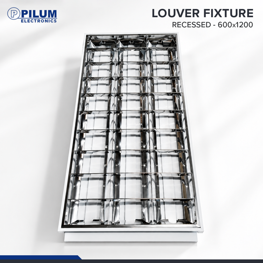 Louver Troffer Fixture - Recessed Type 600x1200