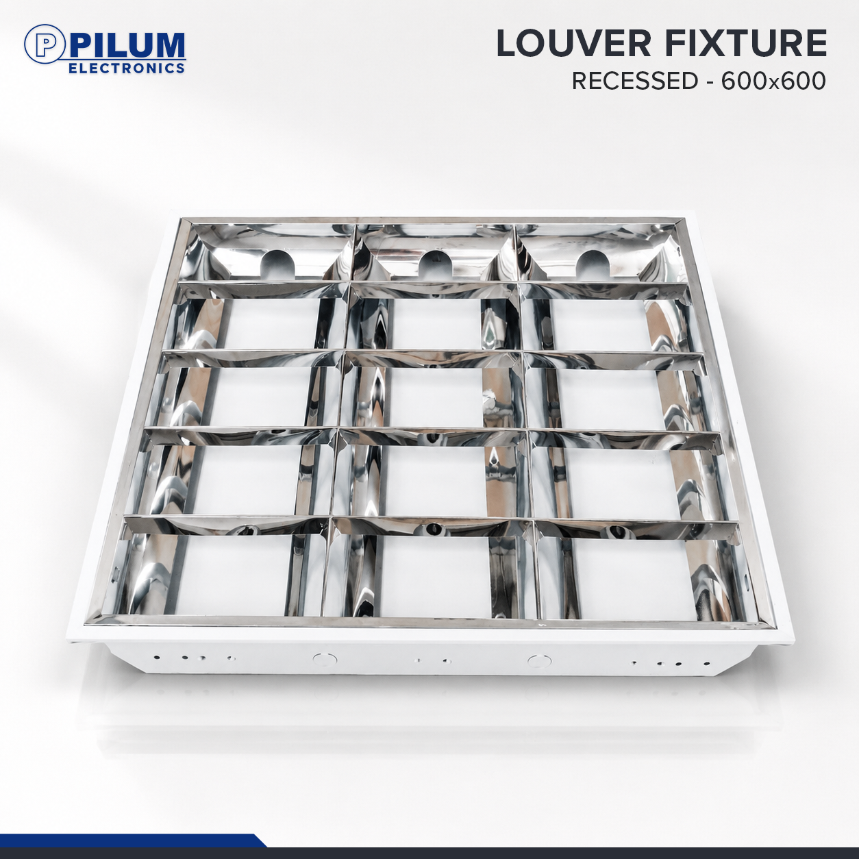 Louver Troffer Fixture - Recessed Type 600x600