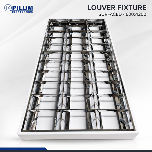 Louver Troffer Fixture - Surface Mounted 600x1200
