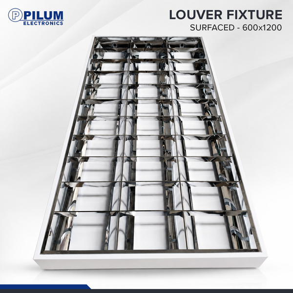Louver Troffer Fixture - Surface Mounted 600x1200