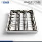 Louver Troffer Fixture - Surface Mounted 600x600