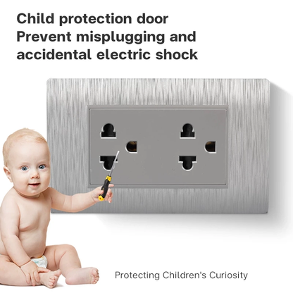 Wall Outlet - Universal Socket - Gold