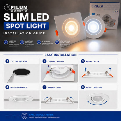 LED Slim Spot Light - Square